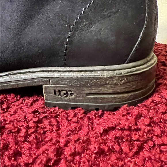 UGG Navy Nubuck Leather Chukka Boots Size 8 Made In Italy main image 4